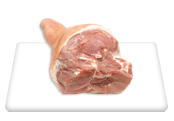 Leg Round Cut, Bone-in, Skin On